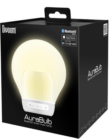 DIVOOM AURABULB ALTAVOZ + LAMPARA LED MULTICOLOR NEGRO