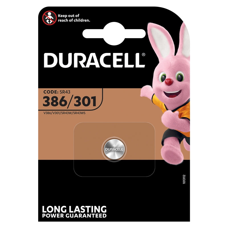 DURACELL PILA OXIDO PLATA (301/386) SR43 BLISTER*1