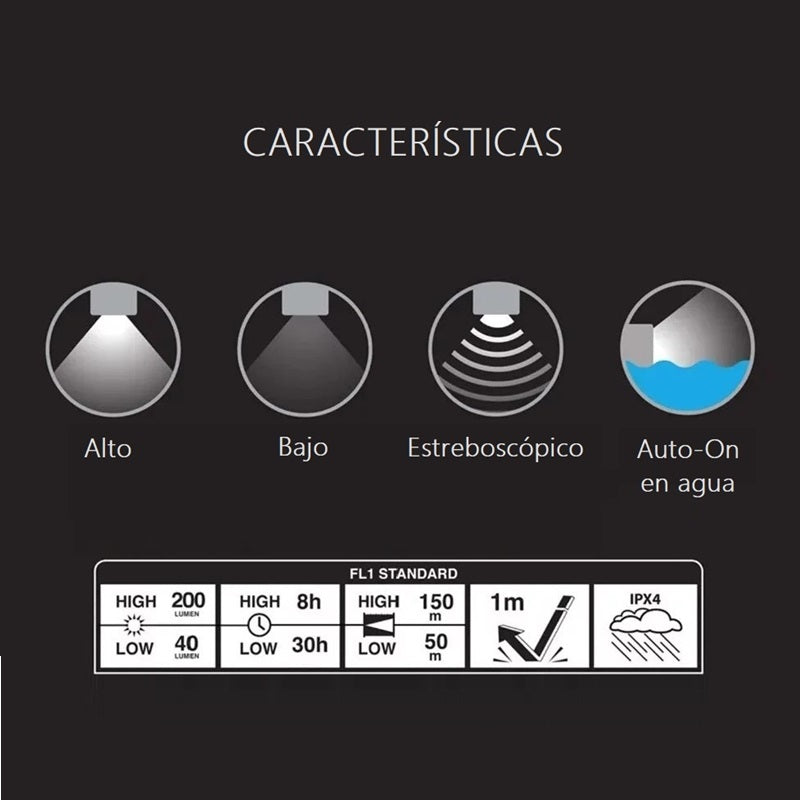 LANTERNA LED DURACELL 200 LUMENS INDESTRUTÍVEL 150M 3xAAA