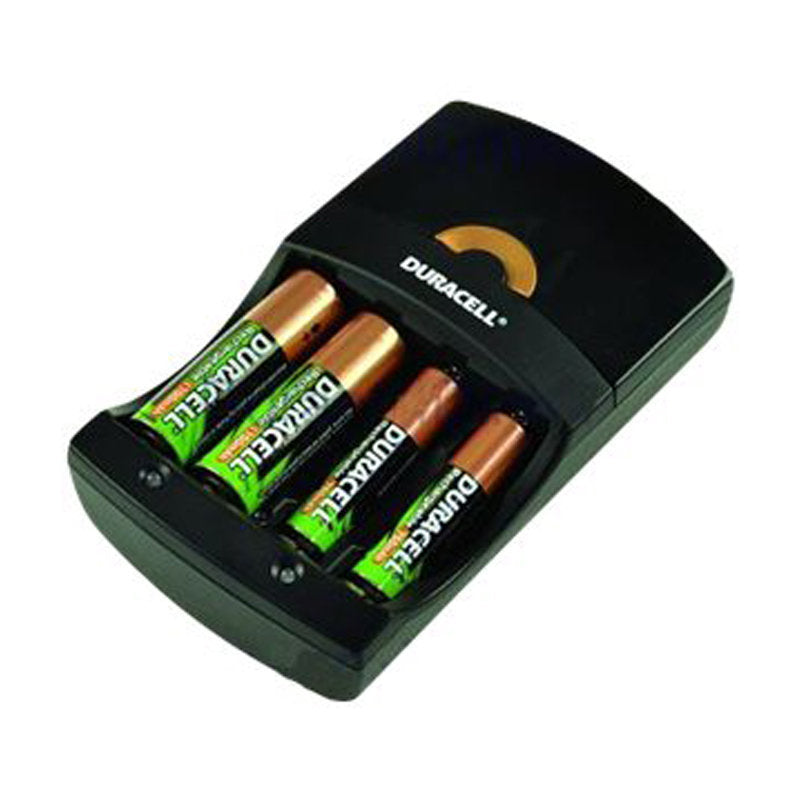 DURACELL CARGADOR 4HRS. + 2 x PILAS HR06 AA 1300mAh + 2 x PILAS HR03 AAA 750mAh BLISTER