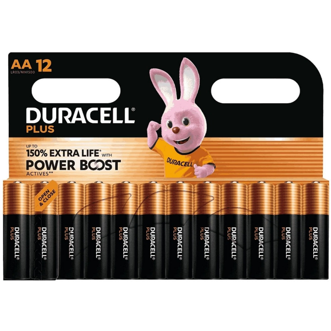 DURACELL PLUS POWER BOOST PILA ALCALINA AA LR6 BLISTER*12