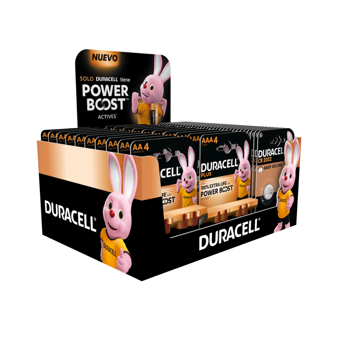 DURACELL EXPOSITOR PLUS POWER BOOST 20*AA B4+20*AAA B4+20*CR2032 B2