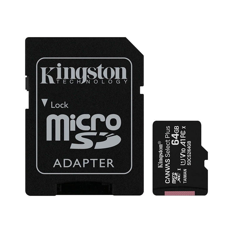 KINGSTON TARJETA microSD XC 64GB CLASE 10 + ADAPTADOR 100MB/S