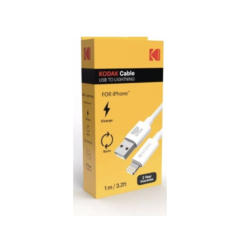 KODAK USB TO LIGHTNING CABLE 1M WHITE BOX