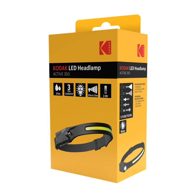 KODAK LINTERNA LED FRONTAL ACTIVE HEADLAMP 350