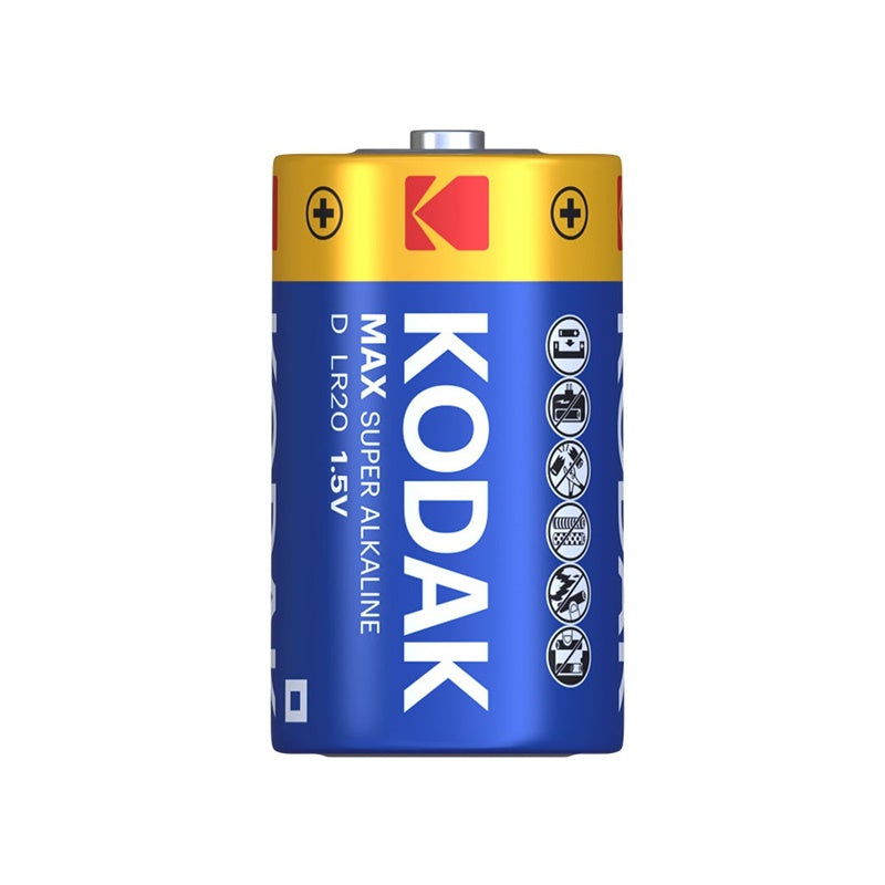 KODAK MAX PILA ALCALINA D LR20 BLISTER*2