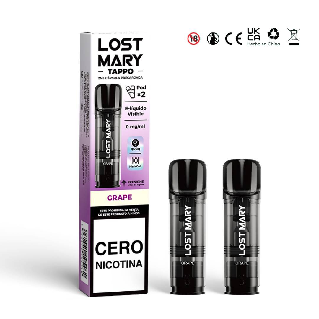 LOST MARY TAPPO 2ML x 2 0% Nic Grape
