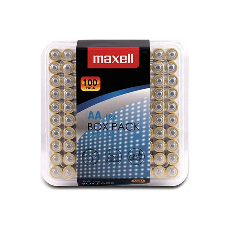 MAXELL PILA ALCALINA AA LR6 PACK*100 PILAS