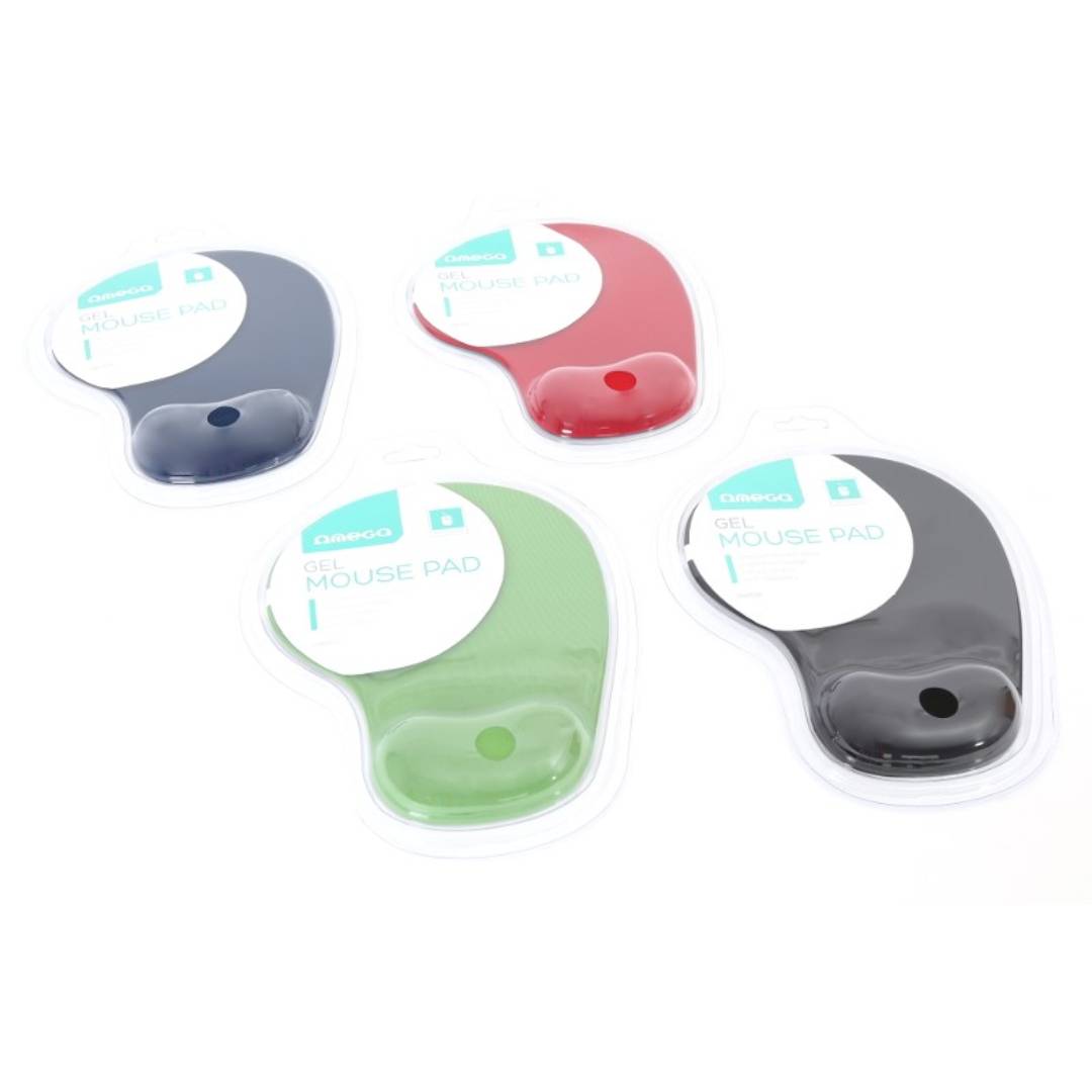 OMEGA ALFOMBRILLA RATON GEL AZUL OSCURO OMPGDB