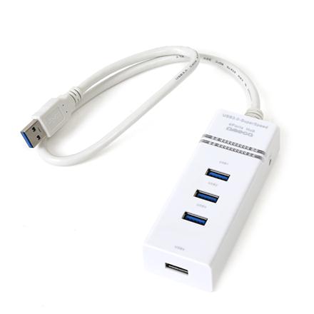 OMEGA HUB 4 PUERTOS OUH34W USB 3.0 BLANCO