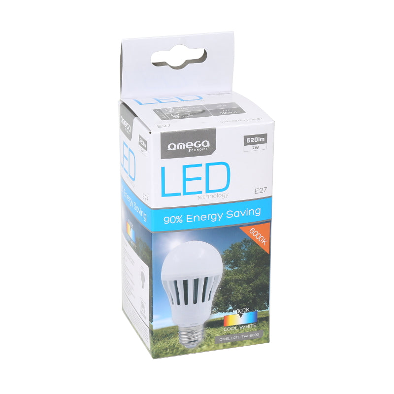 OMEGA BOMBILLA LED ECO 7W E27 6000K 530lm