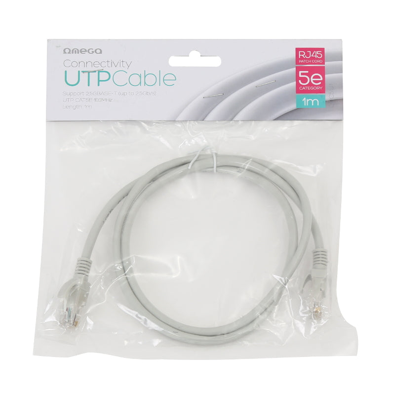 OMEGA LATIGUILLO LAN UTP CAT5E RJ45 1M
