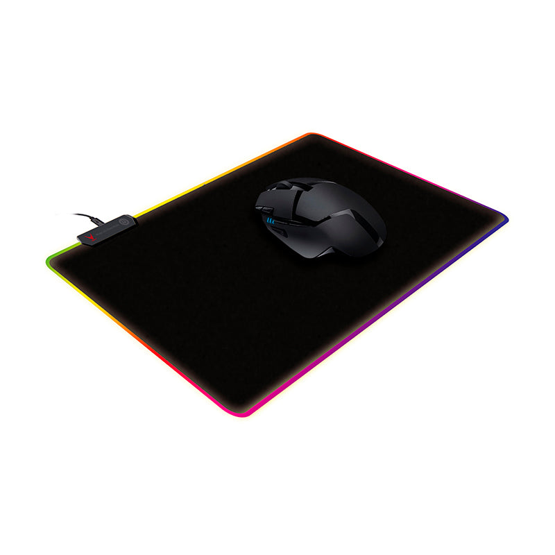 OMEGA VARR ALFOMBRILLA RATON PRO-GAMING LUZ LED NEGRA