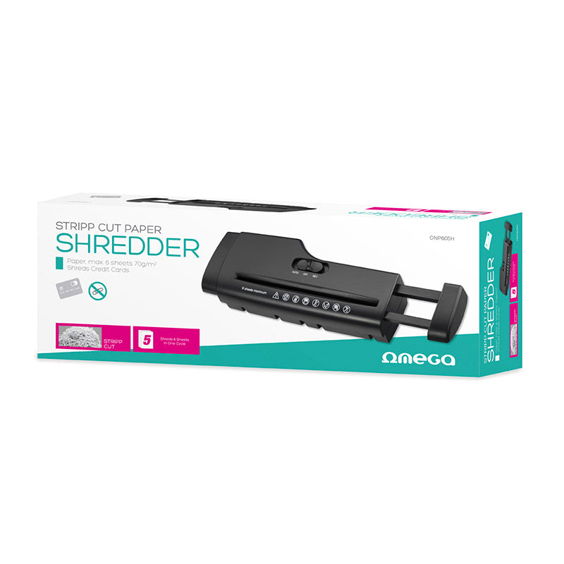 OMEGA DESTRUCTORA PAPEL Y TARJETAS SIN CESTA ONP605H