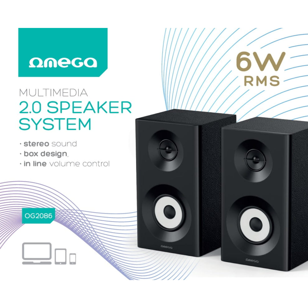 OMEGA ALTAVOCES PC 2.0 6W USB OG2086