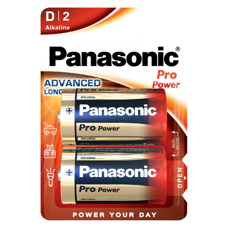 BATERIA ALCALINA PANASONIC PRO POWER D LR20 BLISTER*2