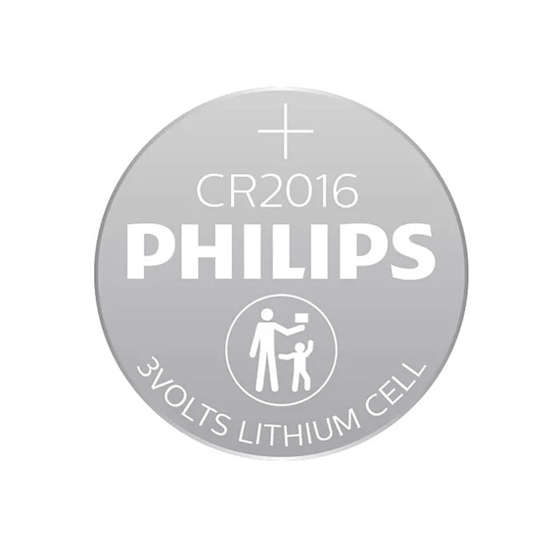 PHILIPS LITHIUM BUTTON BATTERY CR2016 3V BLISTER*1