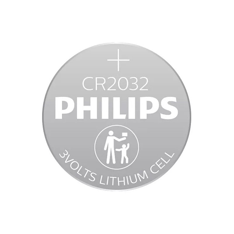 BATERIA DE BOTÃO DE LÍTIO PHILIPS CR2032 3V BLISTER*1