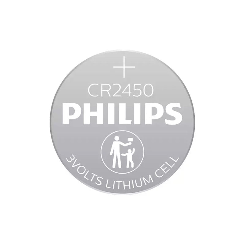 PHILIPS LITHIUM BUTTON BATTERY CR2450 3V BLISTER*1