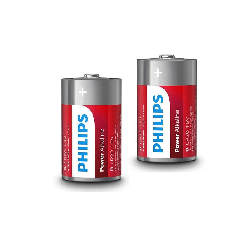 PHILIPS POWER ALKALINE PILA D LR20 BLISTER*2