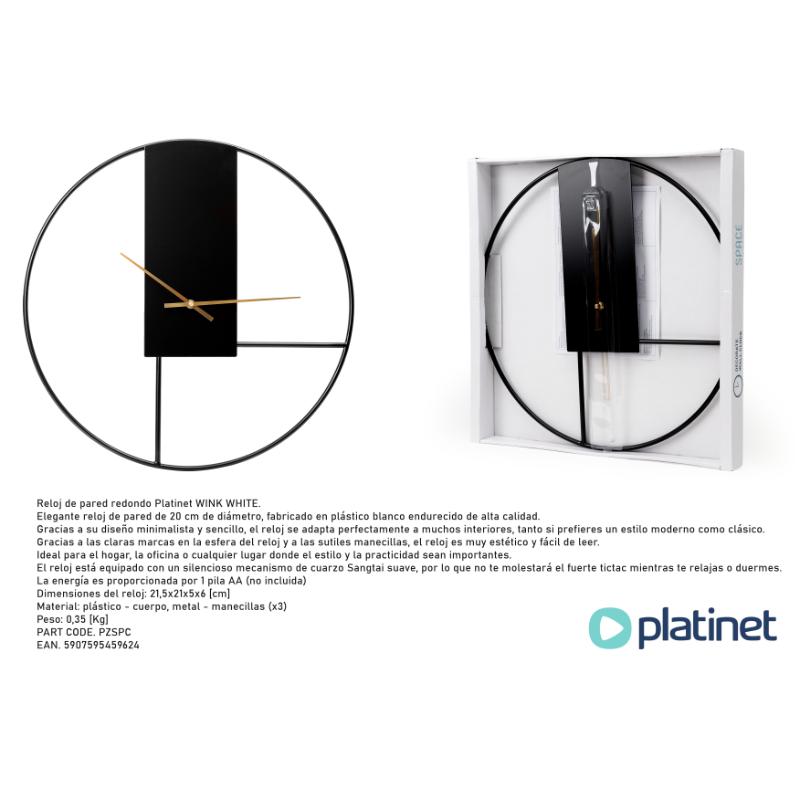 PLATINET RELOJ DE PARED SPACE PZSPC 50cm