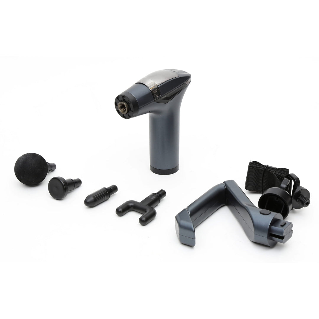 PLATINET PISTOLA MASAJEADORA 1500mAh 2400-3200RPM 4 CABEZALES