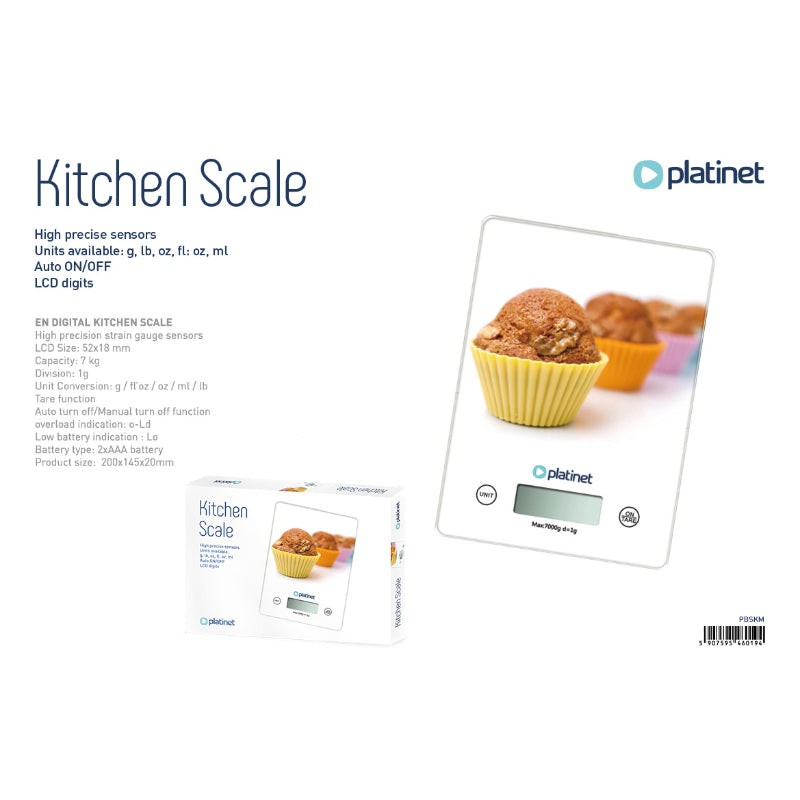 PLATINET DIGITAL KITCHEN SCALE 7 KG MUFFIN