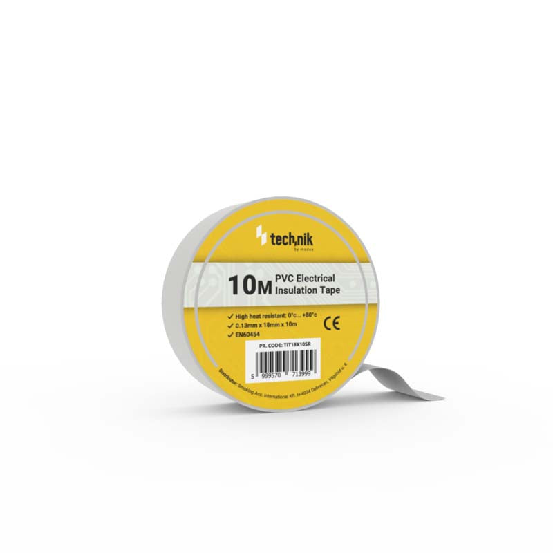 TECHNIK CINTA AISLANTE PVC 0.13x18MM 10 METROS PLATA