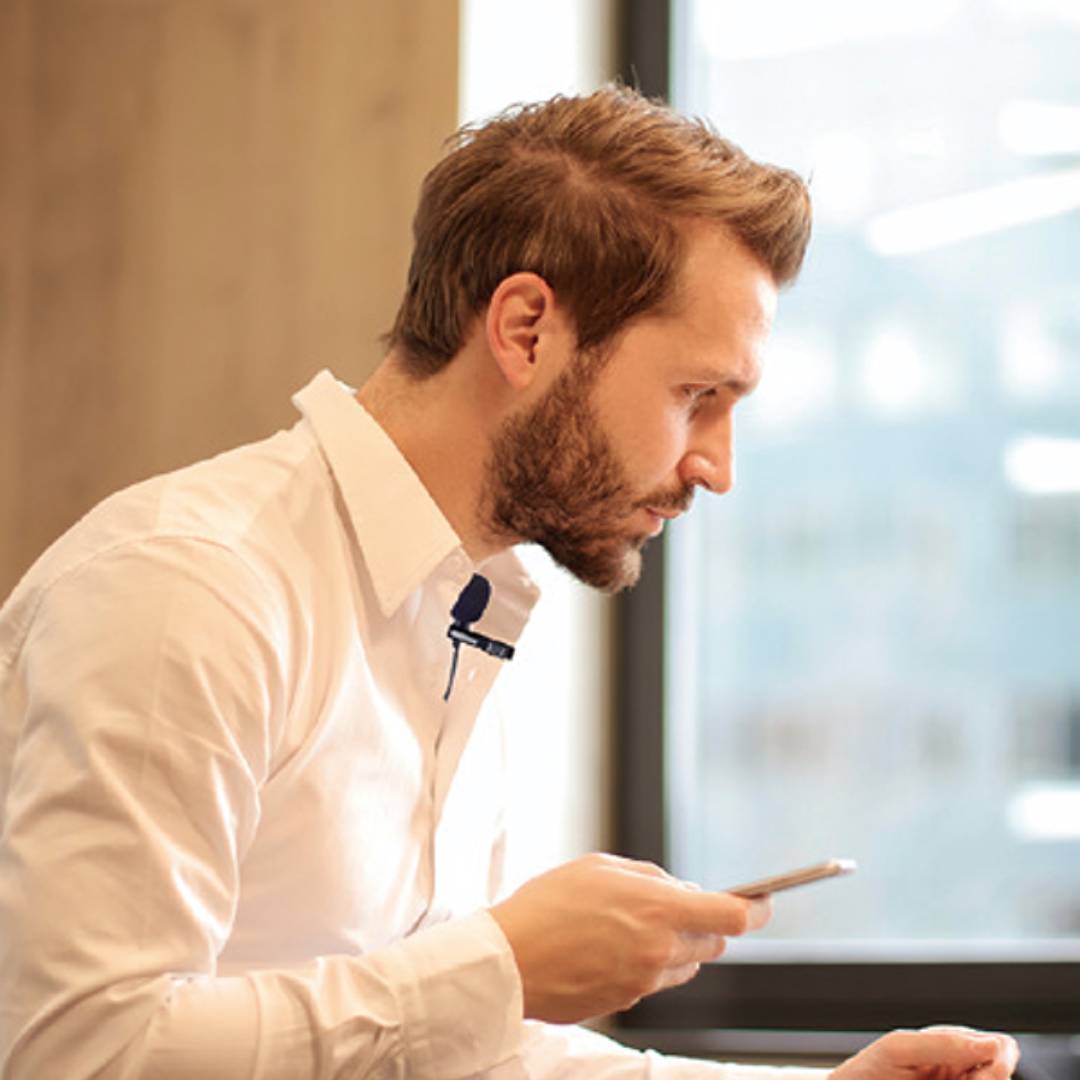 UNICO MP1389 DYNAMIC WIRED MICROPHONE LAVALIER JACK 3.5MM 2M NOISE REDUCTION CLIP BLACK