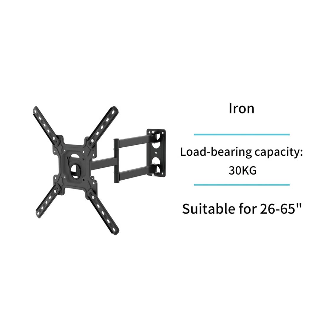 SUPORTE DE TV DOBRÁVEL GIRATÓRIO UNICO MU6393 26 A 65 30 KG CINZENTO