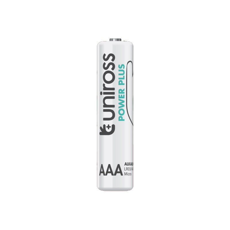 PILHA ALCALINA UNIROSS POWER PLUS AAA LR03 BLISTER*12