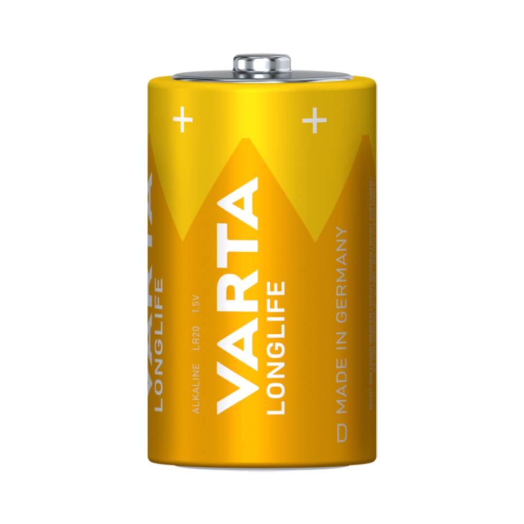 VARTA LONGLIFE PILA ALCALINA D LR20 BLISTER*2