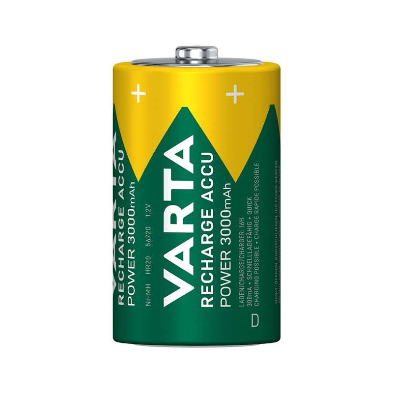 VARTA RECHARGEABLE ACCU POWER HR20 D 3000mAh BLISTER*2