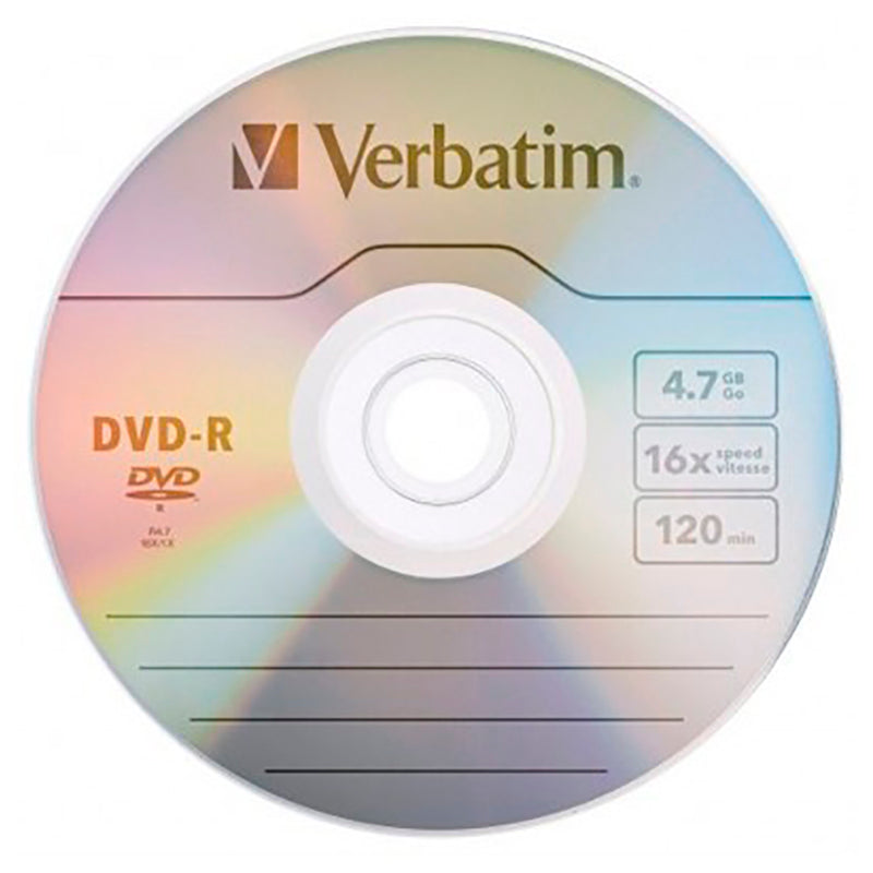 VERBATIM DVD-R 4,7GB 16X TARRINA*10
