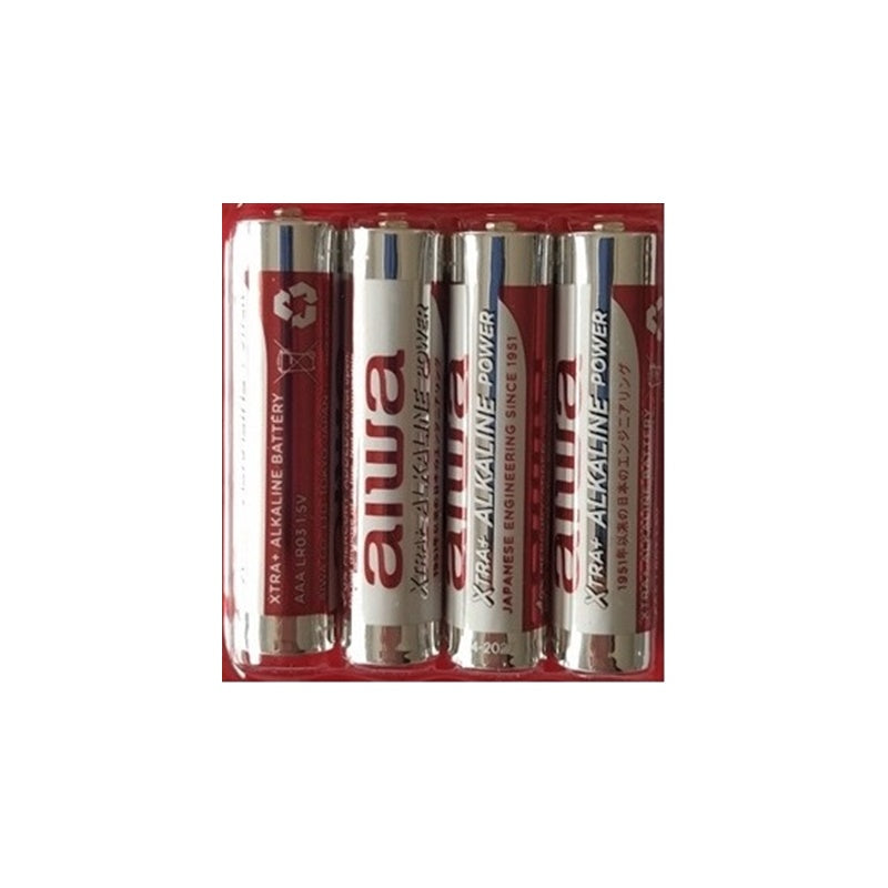 AIWA X-TRA ALKALINE AAA ALKALINE BATTERY LR03 BLISTER*4