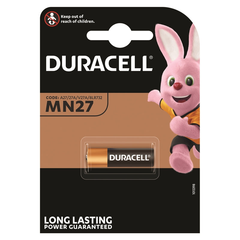 DURACELL PILA ALCALINA MN27 LR27 A27 12V BLISTER*1