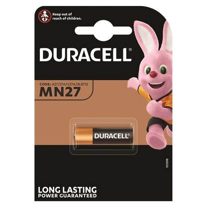DURACELL PILA ALCALINA MN27 LR27 A27 12V BLISTER*1