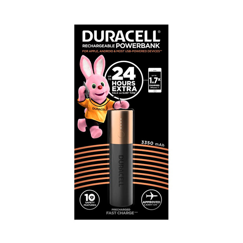 DURACELL POWER BANK 3.350mAh 2.4A + CABLE microUSB PB1