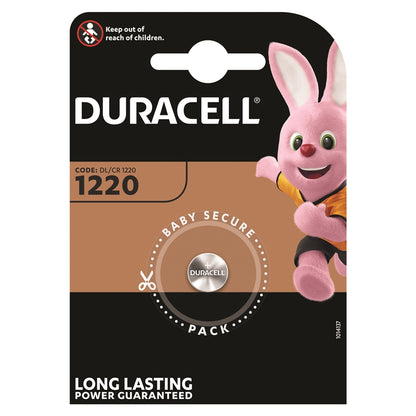BATERIA DE BOTÃO DE LÍTIO DURACELL CR1220 3V BLISTER*1