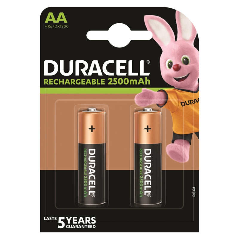 DURACELL PILA RECARGABLE HR6 AA 2500mAh BLISTER*2