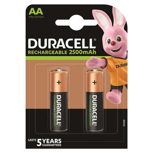DURACELL PILA RECARGABLE HR6 AA 2500mAh BLISTER*2