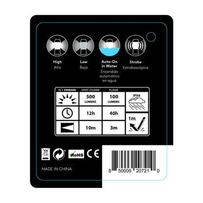 LANTERNA DE CAMPING LED DURACELL 500 LUMENS 12-40HRS.