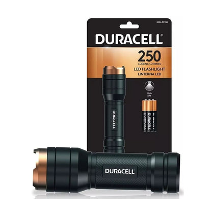 LANTERNA LED DURACELL 250 LUMENS ALUMÍNIO 180M 3xAAA