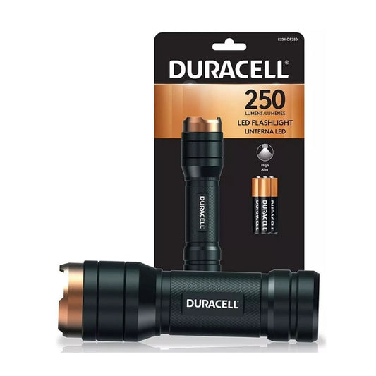 DURACELL LINTERNA LED 250 LUMENES ALUMINIO 180M 3xAAA