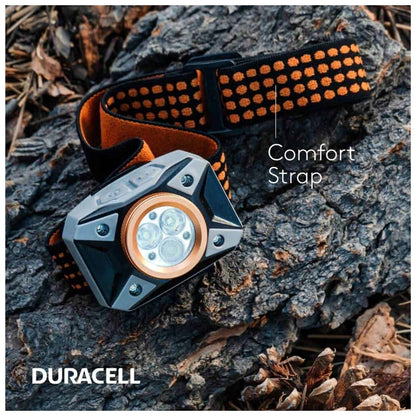 LANTERNA LED FRONTAL DURACELL 450 LUMENS 60M 3xAAA