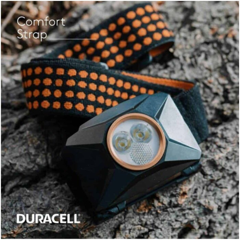 LANTERNA LED FRONTAL DURACELL 200 LUMENS 60M 3xAAA
