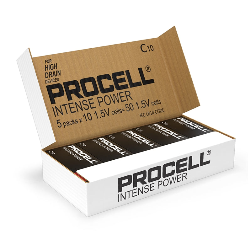 PROCELL INTENSE POWER (PRECIO PILA) ALCALINA LR14 C 1,5V CAJA*10