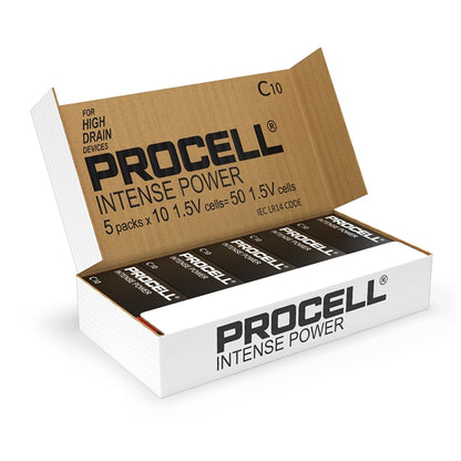 PROCELL INTENSE POWER (PRECIO PILA) ALCALINA LR14 C 1,5V CAJA*10