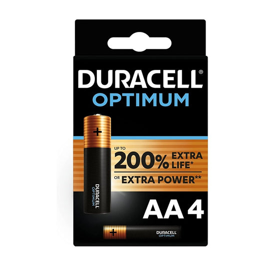 DURACELL OPTIMUM 200 PILA ALCALINA AA LR6 BLISTER*4
