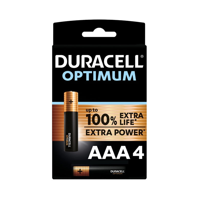BLISTER DURACELL OPTIMUM 200 AAA ALCALINA LR03*4